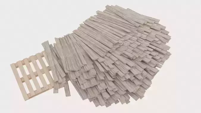 wood planks pallet pile 2