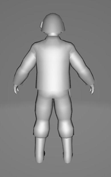 STAR WARS Rebel Soldier - Low Poly Game - FBX MODEL Low-poly 3D model_3