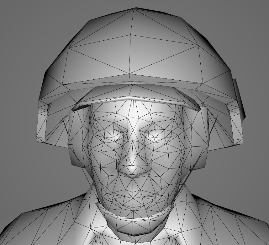 STAR WARS Rebel Soldier - Low Poly Game - FBX MODEL Low-poly 3D model_9