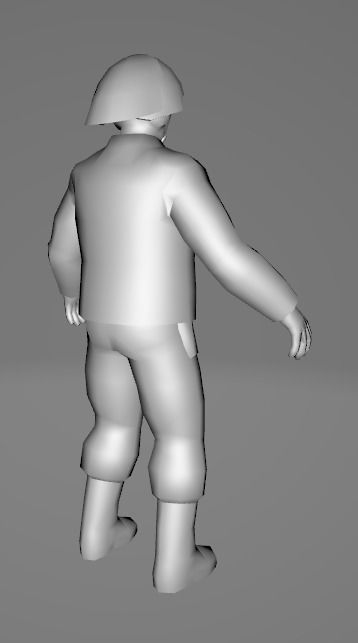 STAR WARS Rebel Soldier - Low Poly Game - FBX MODEL Low-poly 3D model_6