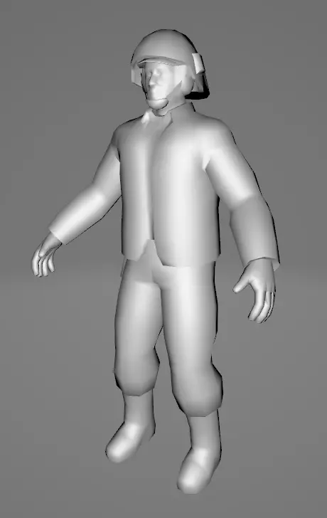 STAR WARS Rebel Soldier - Low Poly Game - FBX MODEL Low-poly 3D model_0