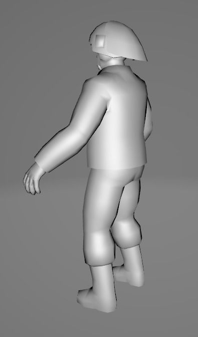 STAR WARS Rebel Soldier - Low Poly Game - FBX MODEL Low-poly 3D model_2