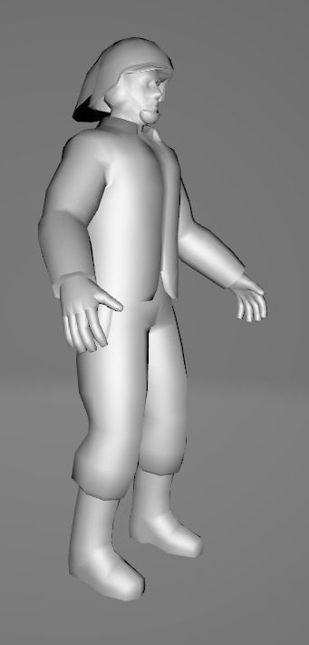 STAR WARS Rebel Soldier - Low Poly Game - FBX MODEL Low-poly 3D model_1