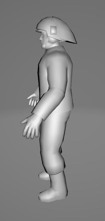 STAR WARS Rebel Soldier - Low Poly Game - FBX MODEL Low-poly 3D model_5