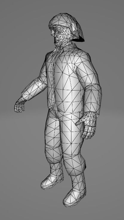 STAR WARS Rebel Soldier - Low Poly Game - FBX MODEL Low-poly 3D model_10