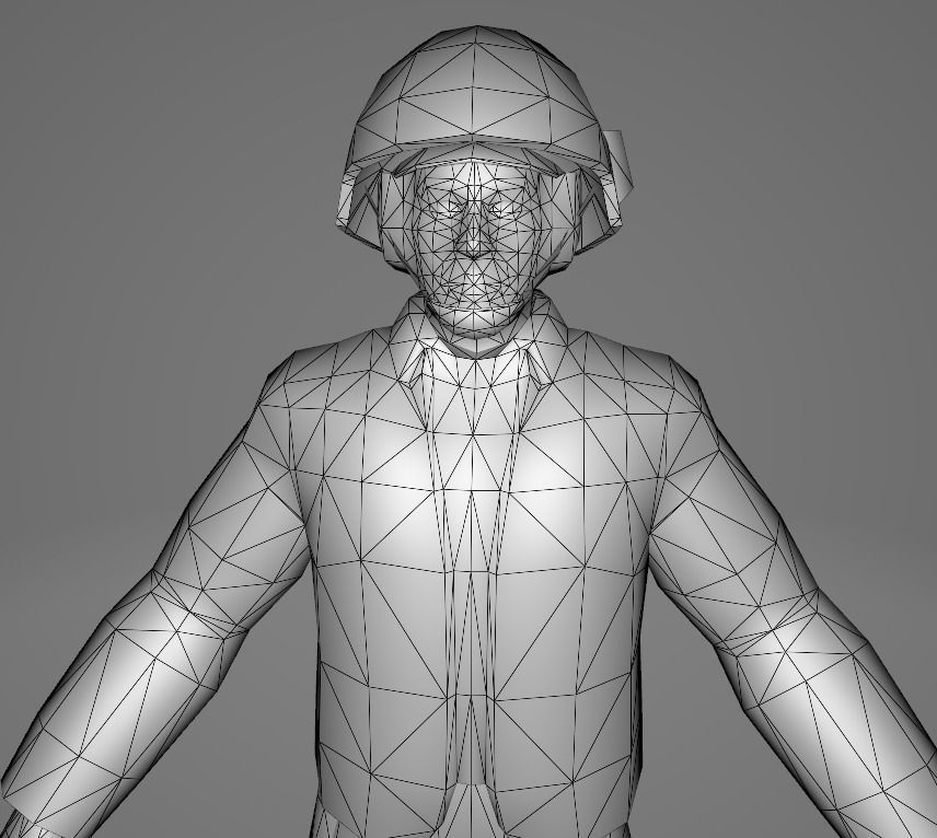 STAR WARS Rebel Soldier - Low Poly Game - FBX MODEL Low-poly 3D model_8