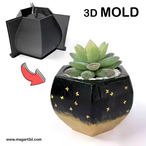 3D Printing Pot Mold - Include pot file 3D print model