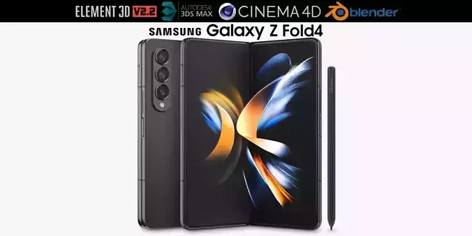 Samsung Galaxy Z Fold 4 3D model