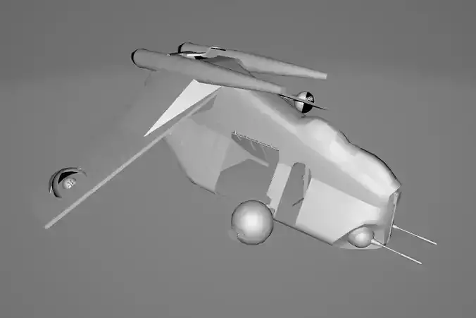 Star Wars REB Dropship - Low Poly Game - Battlefield - FBX MODEL