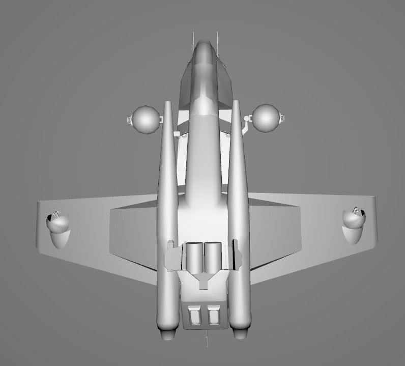 Star Wars REB Dropship - Low Poly Game - Battlefield - FBX MODEL Low-poly 3D model_5