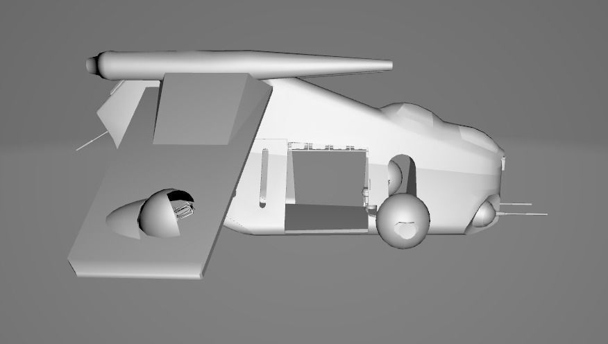 Star Wars REB Dropship - Low Poly Game - Battlefield - FBX MODEL Low-poly 3D model_8