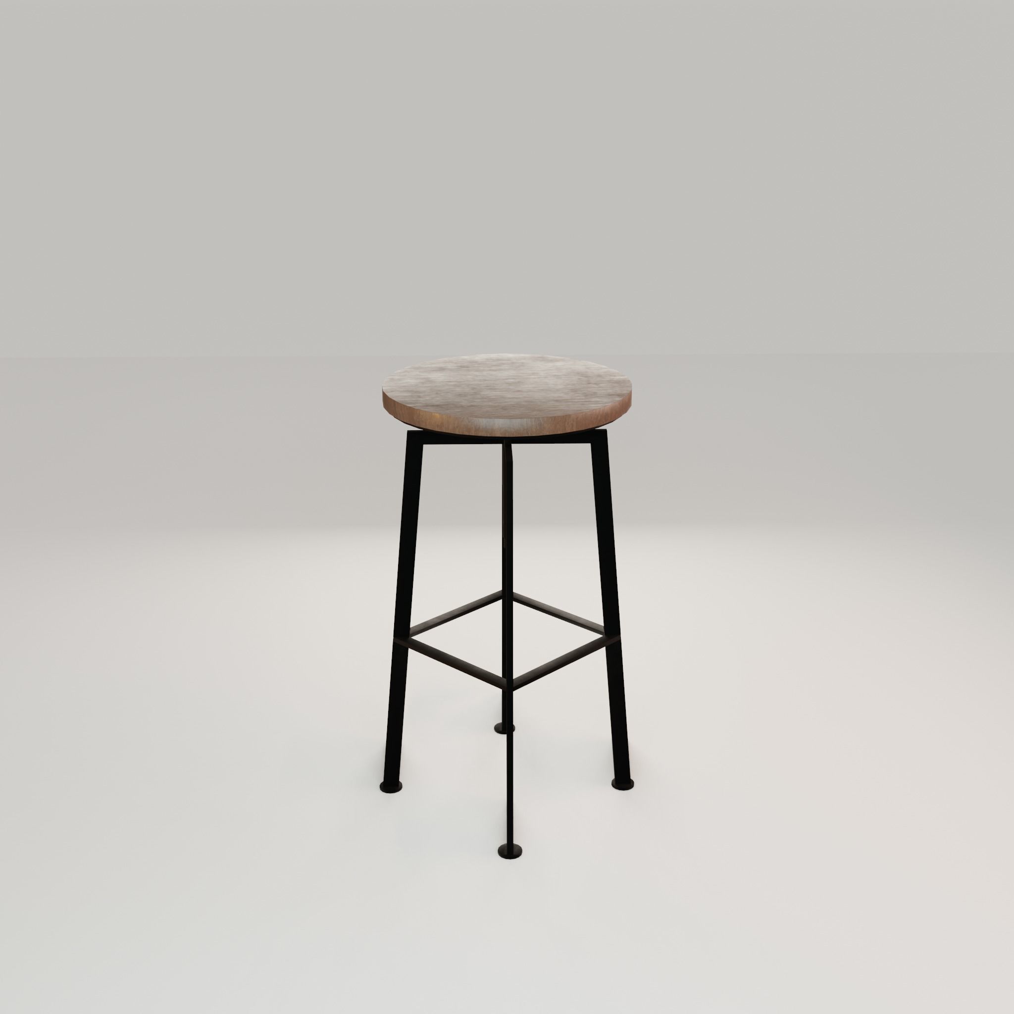 Chair loft modern wooden  id10 Low-poly 3D model_31