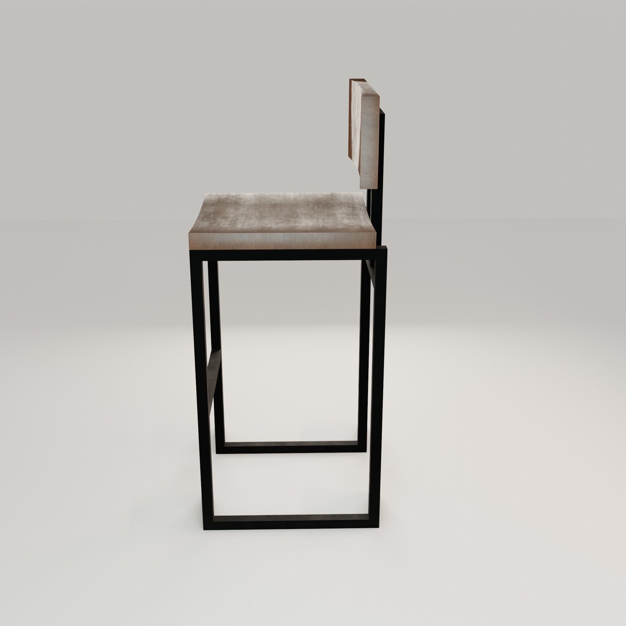 Chair loft modern wooden  id7 Low-poly 3D model_31