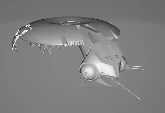 STAR WARS Droid Gunship - Low Poly Game - Battlefield FBX MODEL