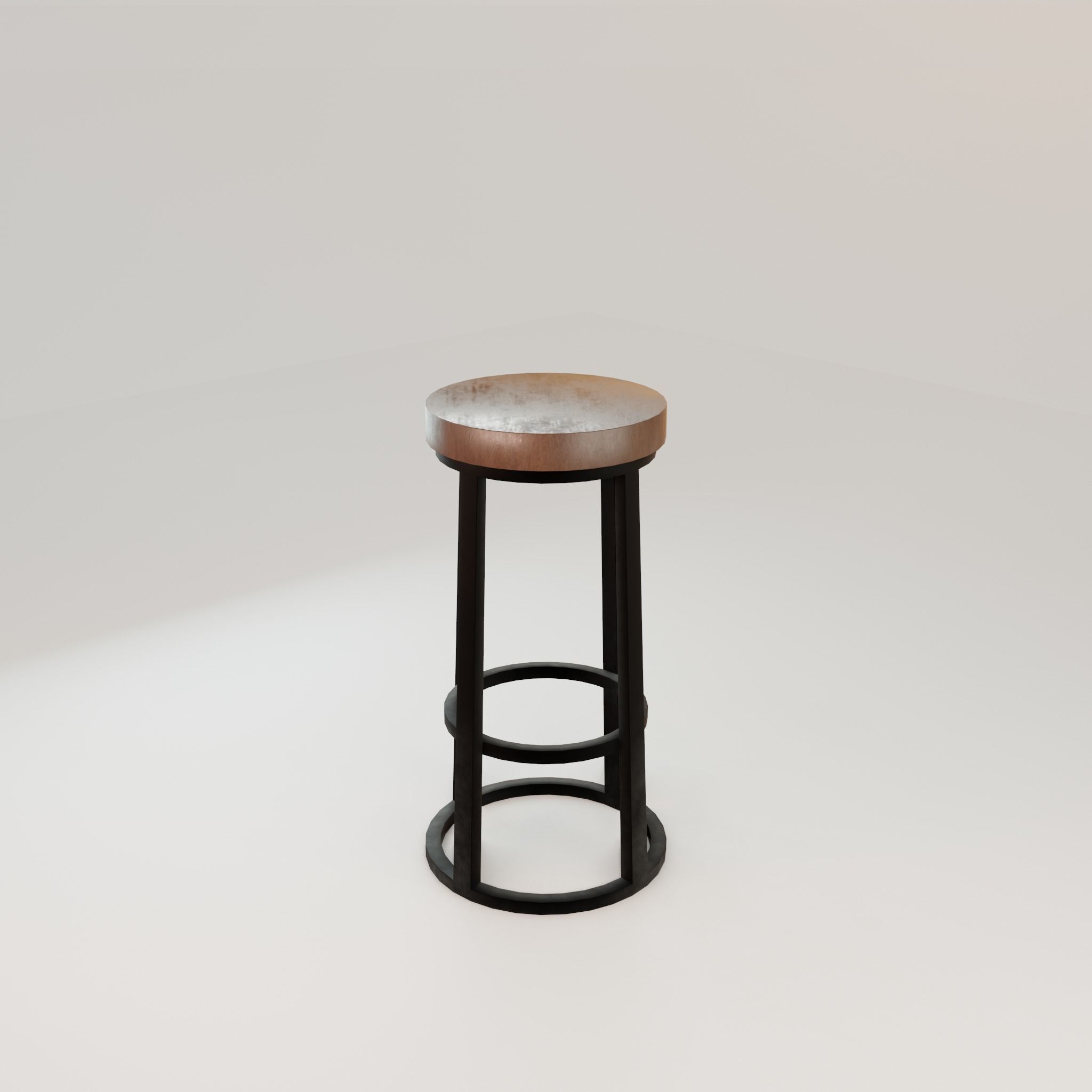 Chair loft modern wooden  id8 Low-poly 3D model_22