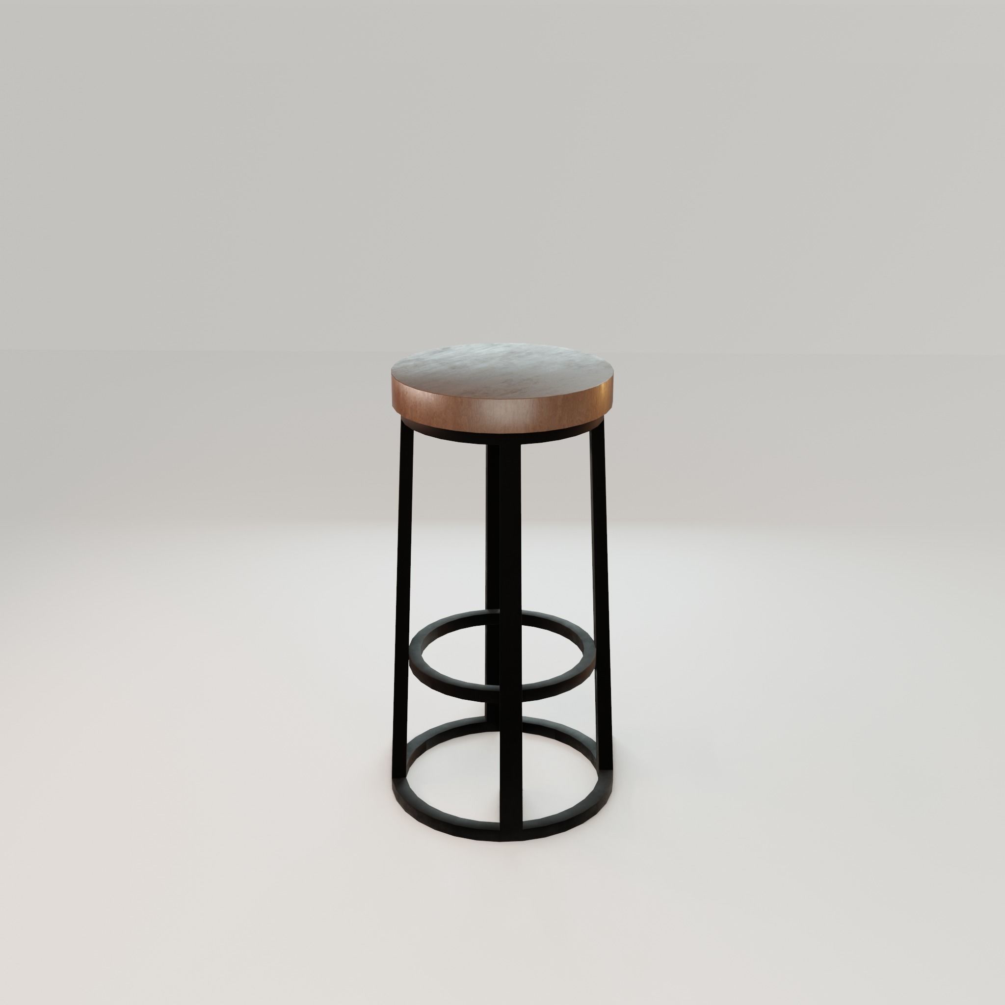 Chair loft modern wooden  id8 Low-poly 3D model_19