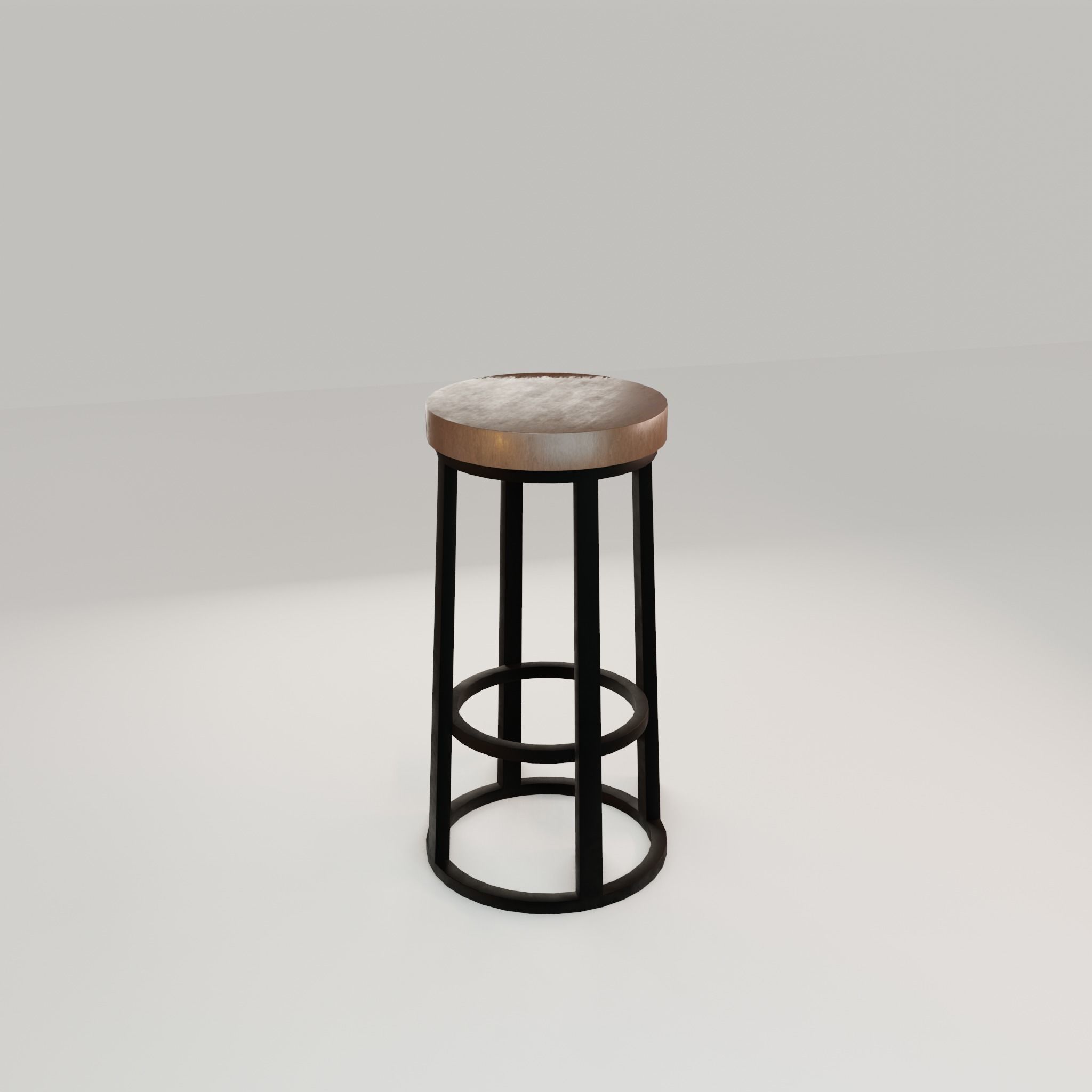 Chair loft modern wooden  id8 Low-poly 3D model_32