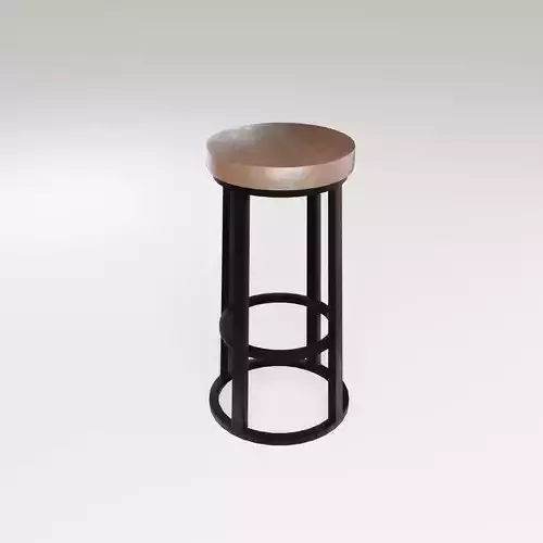 Chair loft modern wooden  id8 Low-poly 3D model