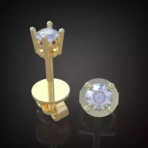 Earring 3D model 3D printable model 0078-12