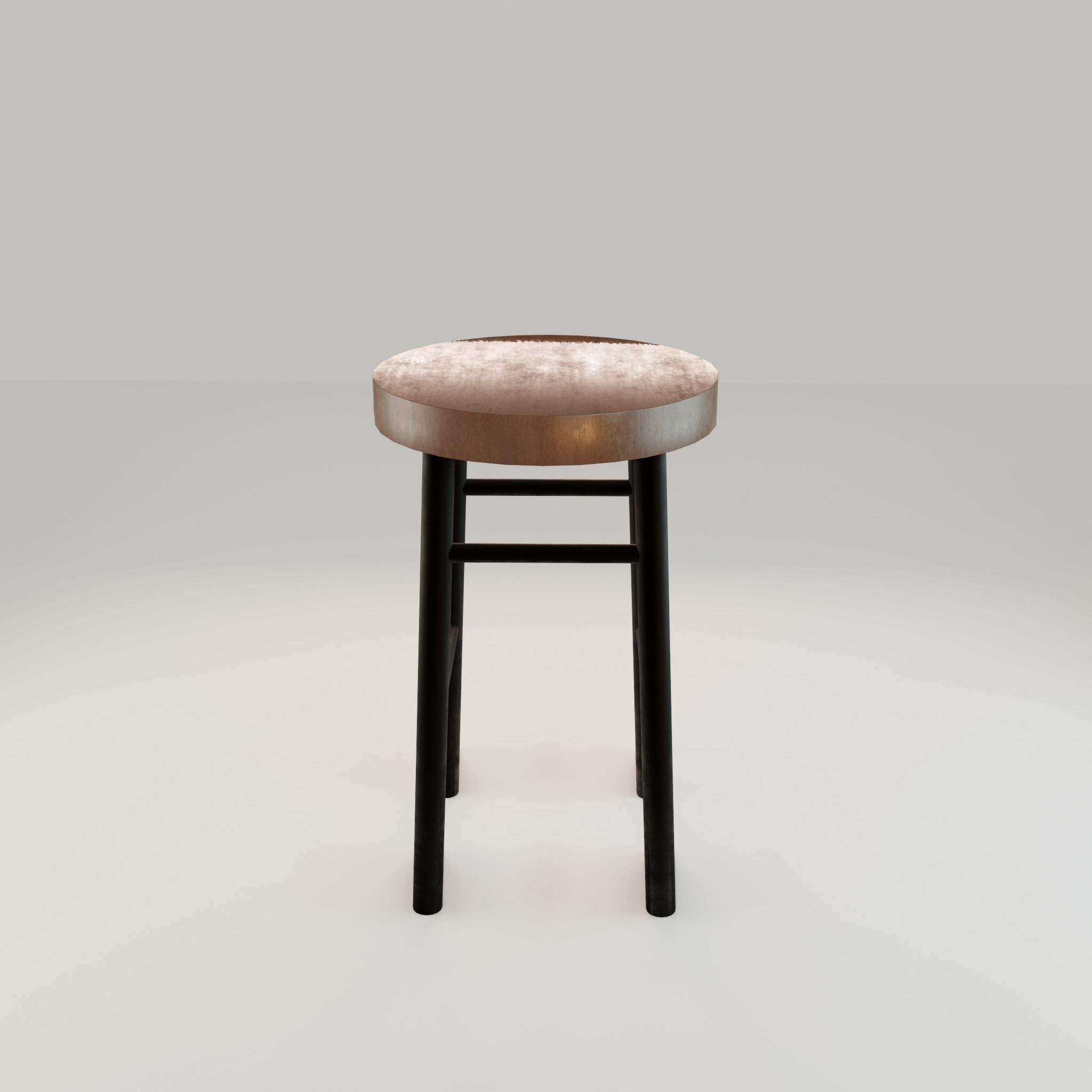 Chair loft modern wooden id11 Low-poly 3D model_41