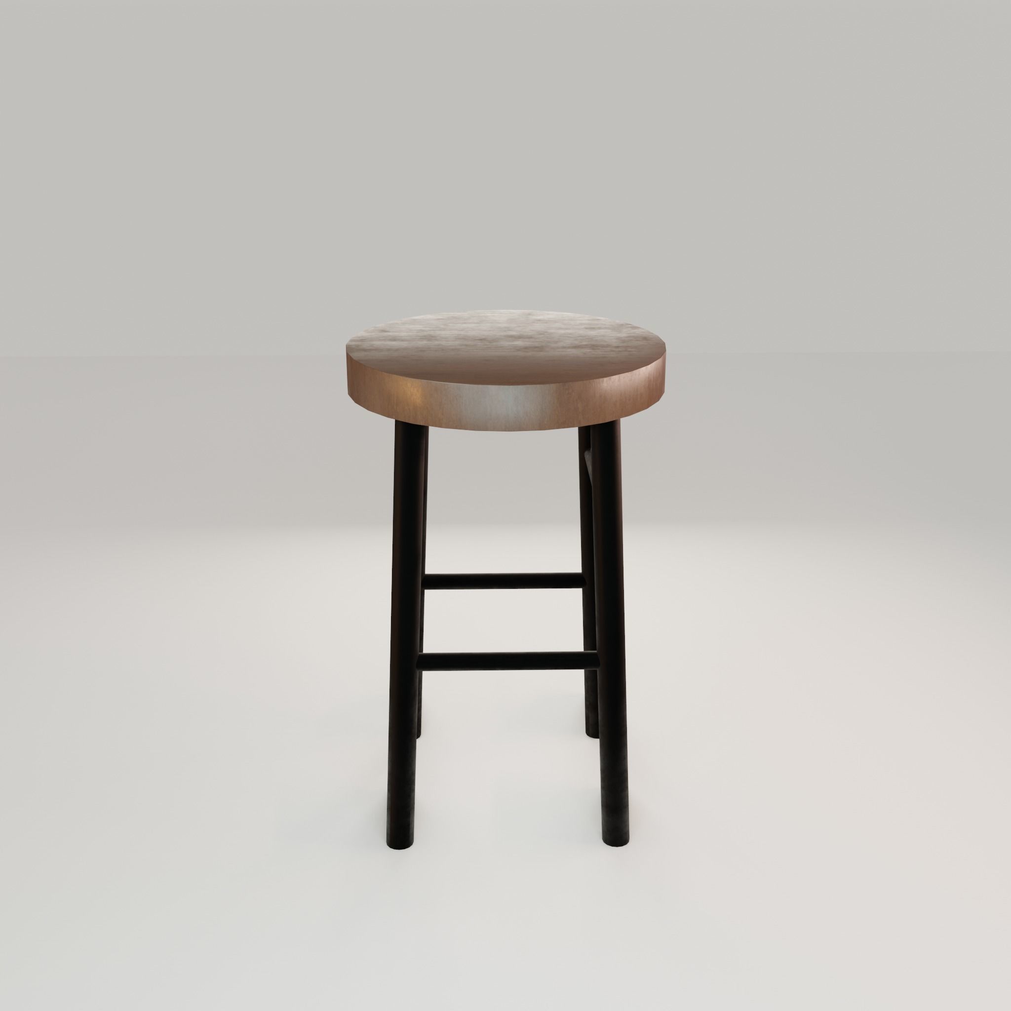 Chair loft modern wooden id11 Low-poly 3D model_31