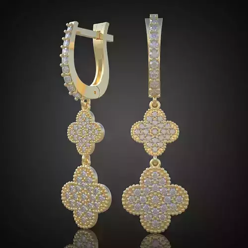 Earring 3D model 3D printable model 0081-10