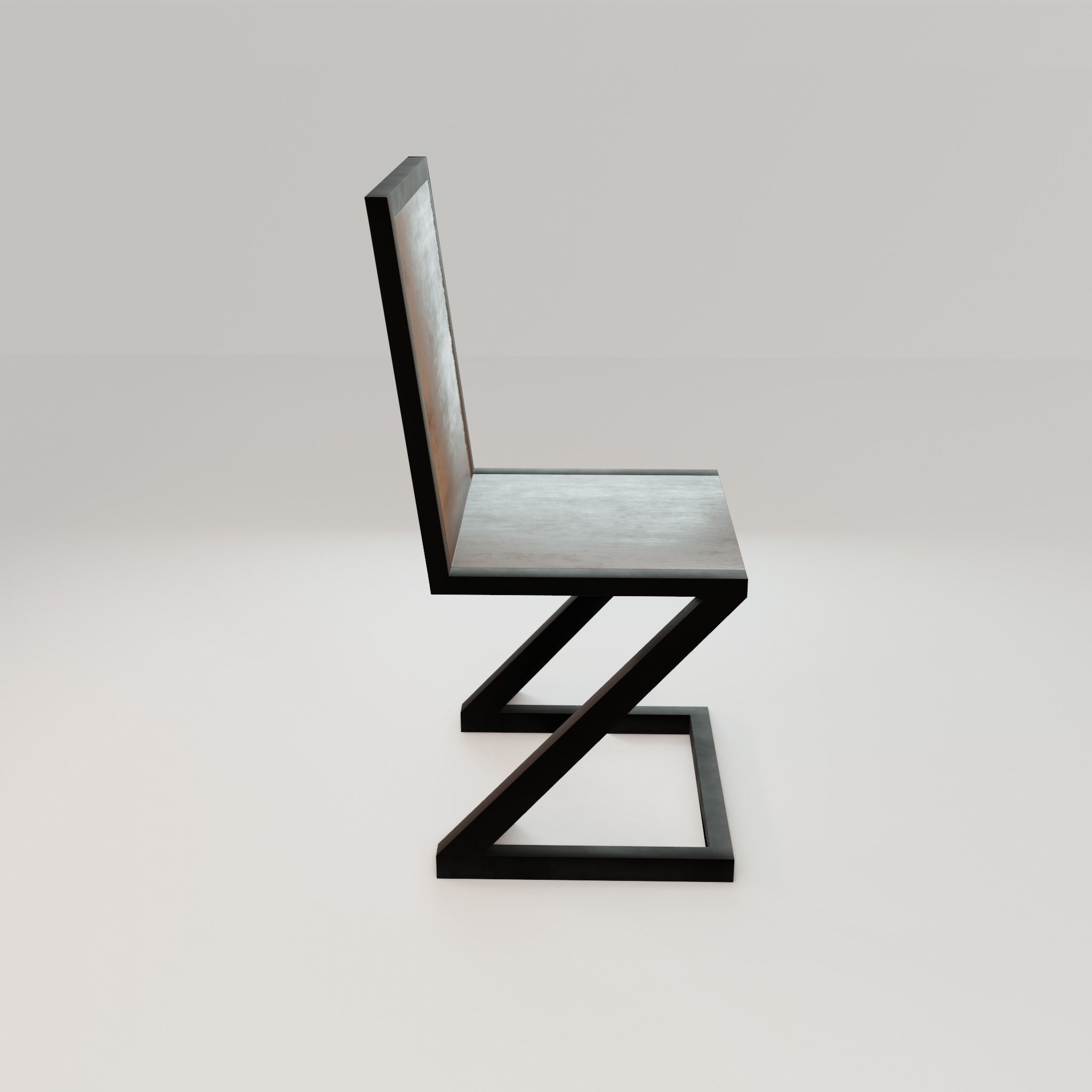 Chair loft modern wooden  id1 Low-poly 3D model_19