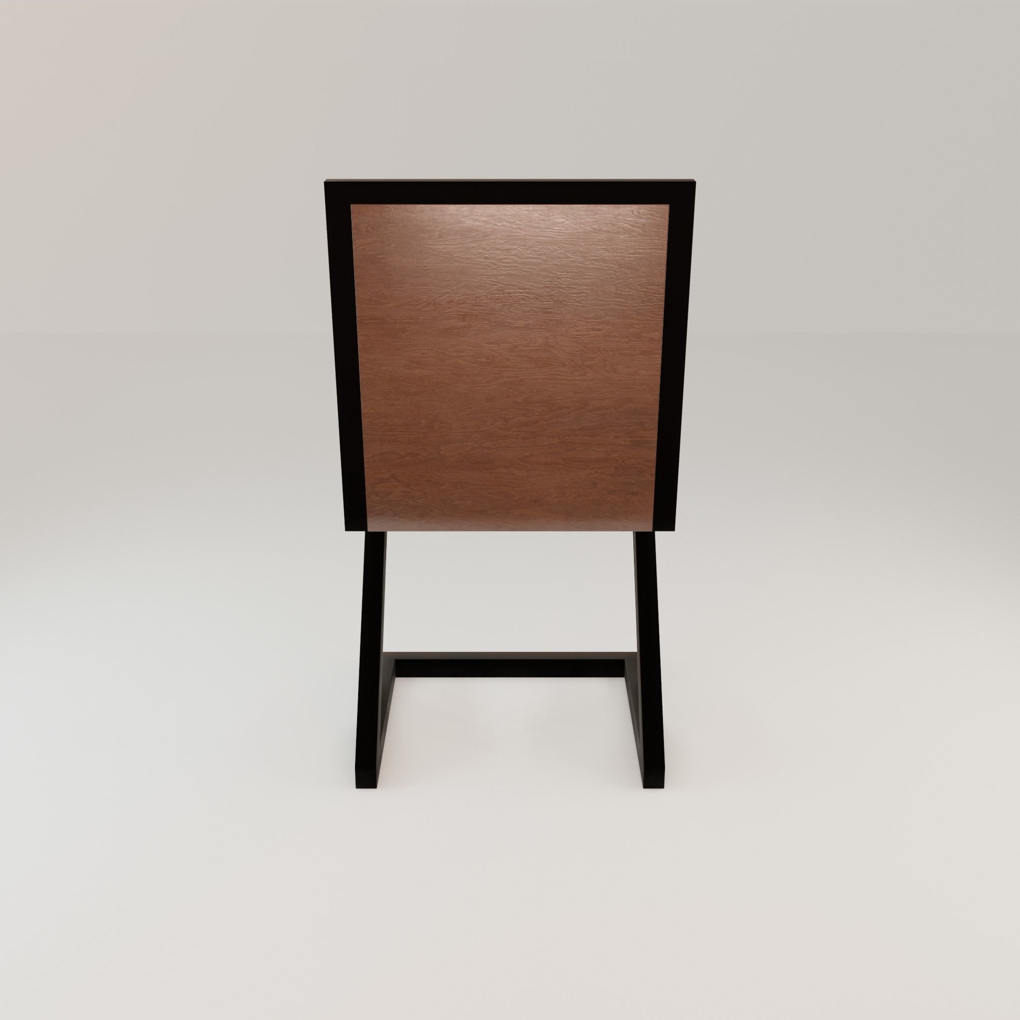 Chair loft modern wooden  id1 Low-poly 3D model_25