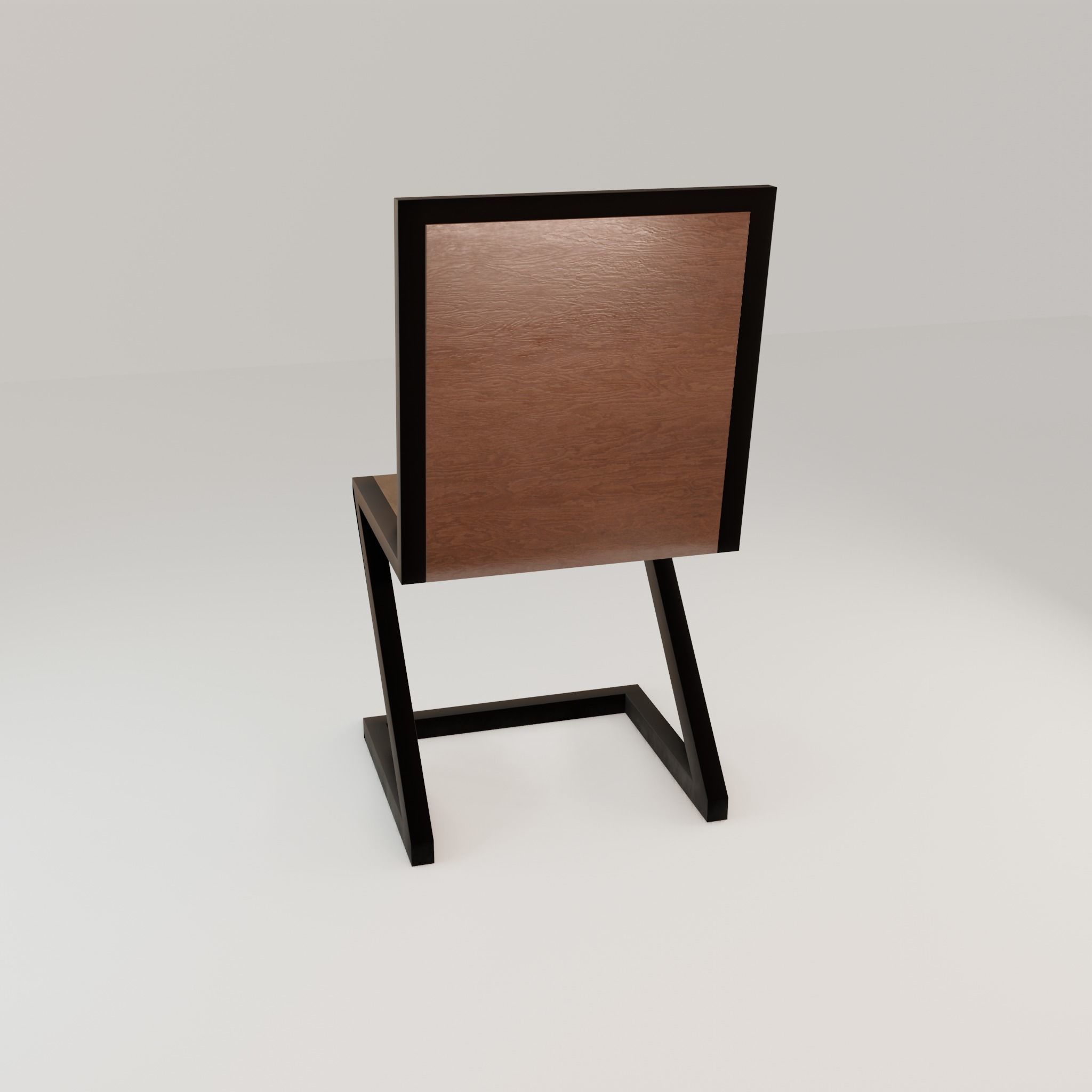 Chair loft modern wooden  id1 Low-poly 3D model_26