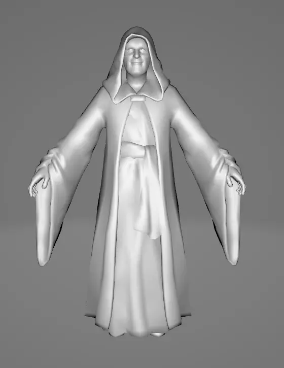 STAR WARS Emperor Palpatine - Low Poly Game - FBX MODEL Low-poly 3D model
