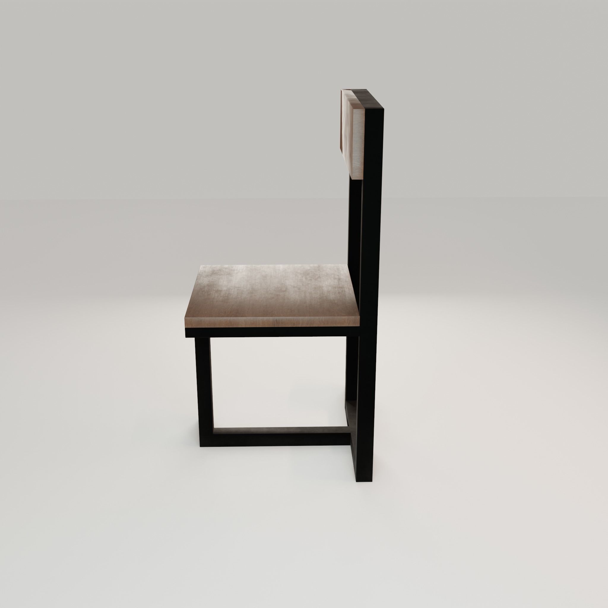 Chair loft modern wooden  id5 Low-poly 3D model_31