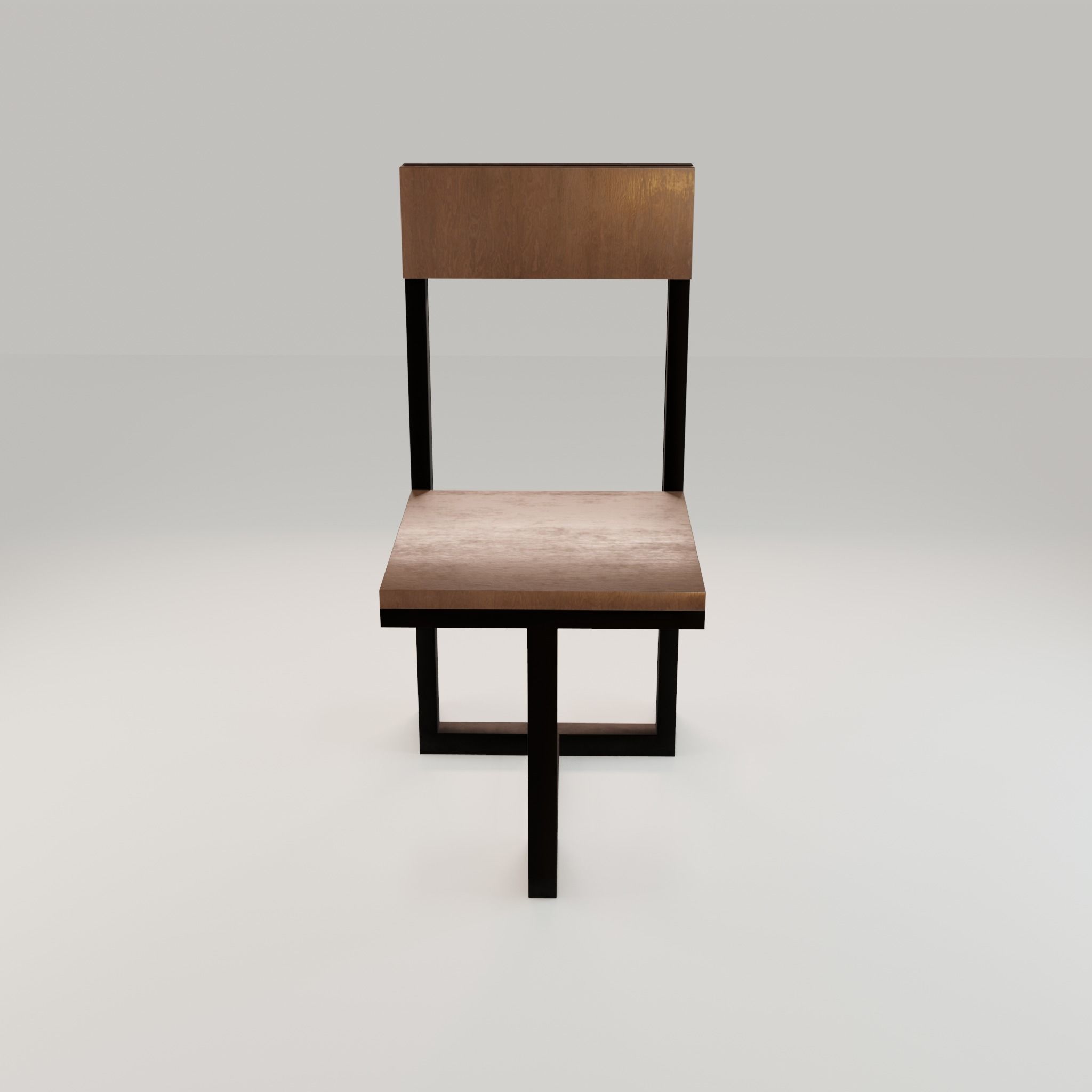 Chair loft modern wooden  id5 Low-poly 3D model_41