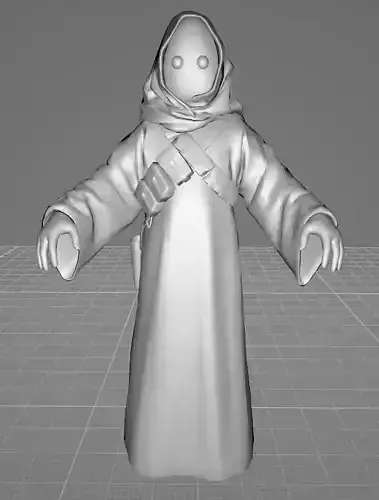 STAR WARS Jawa - Low Poly Game - Battlefield - FBX MODEL
