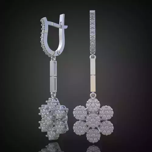 Earring 3D model 3D printable model 0083