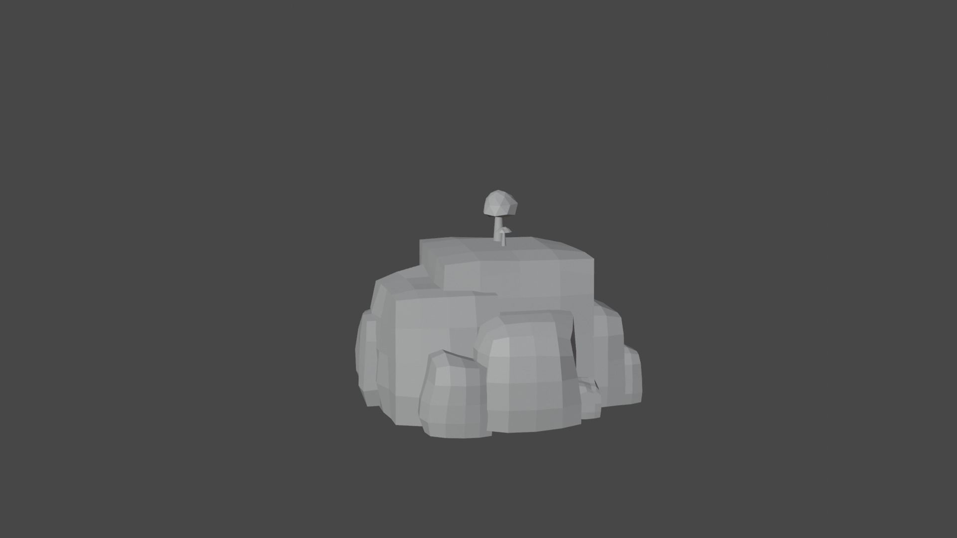 Low Poly Rock Cliff Free low-poly 3D model_3