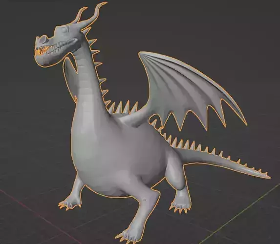 Dragon 3d model one piece