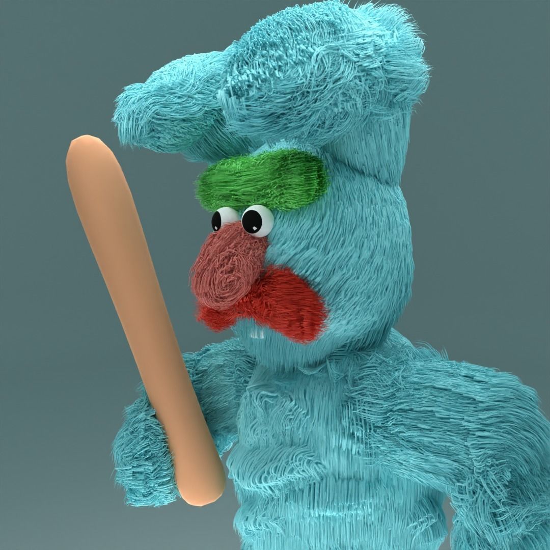 bonboney low poly character Low-poly 3D model_2