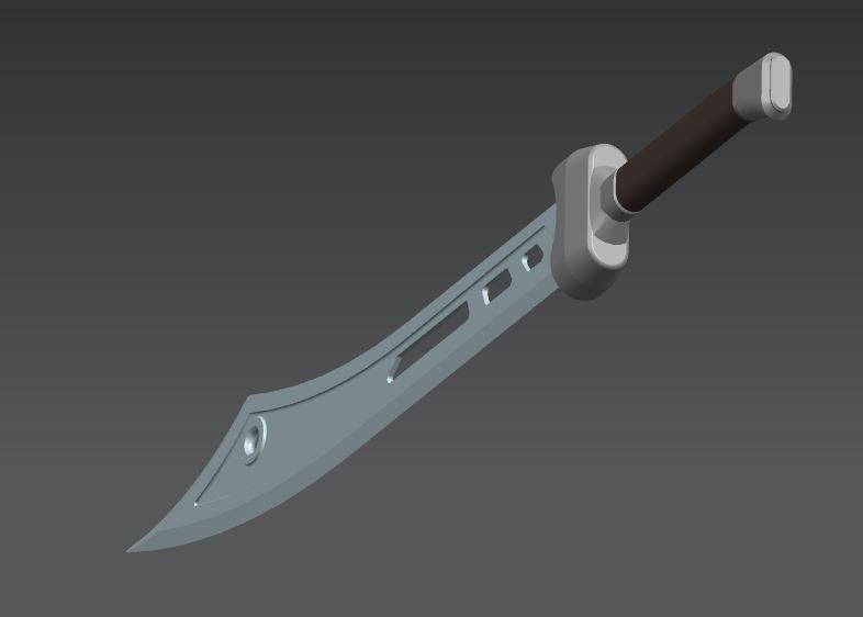 Sword 3D print model_3