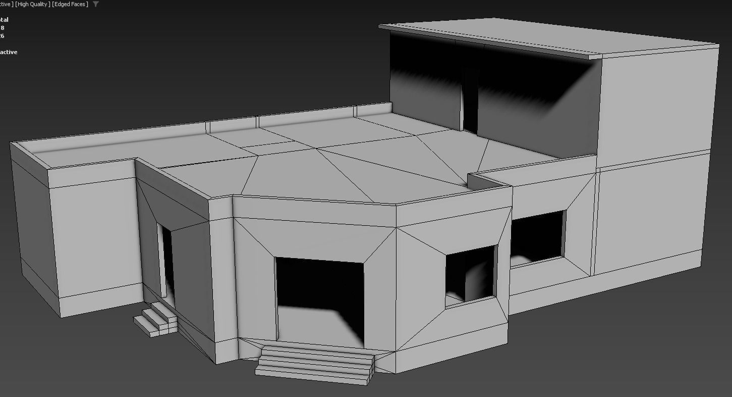 Game Building With PBR Texture and Low-poly 3D model_6