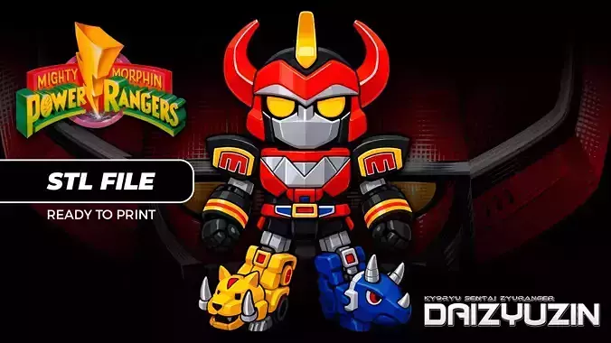 MEGAZORD CHIBI - Daizyujin Chibi - Power Rangers