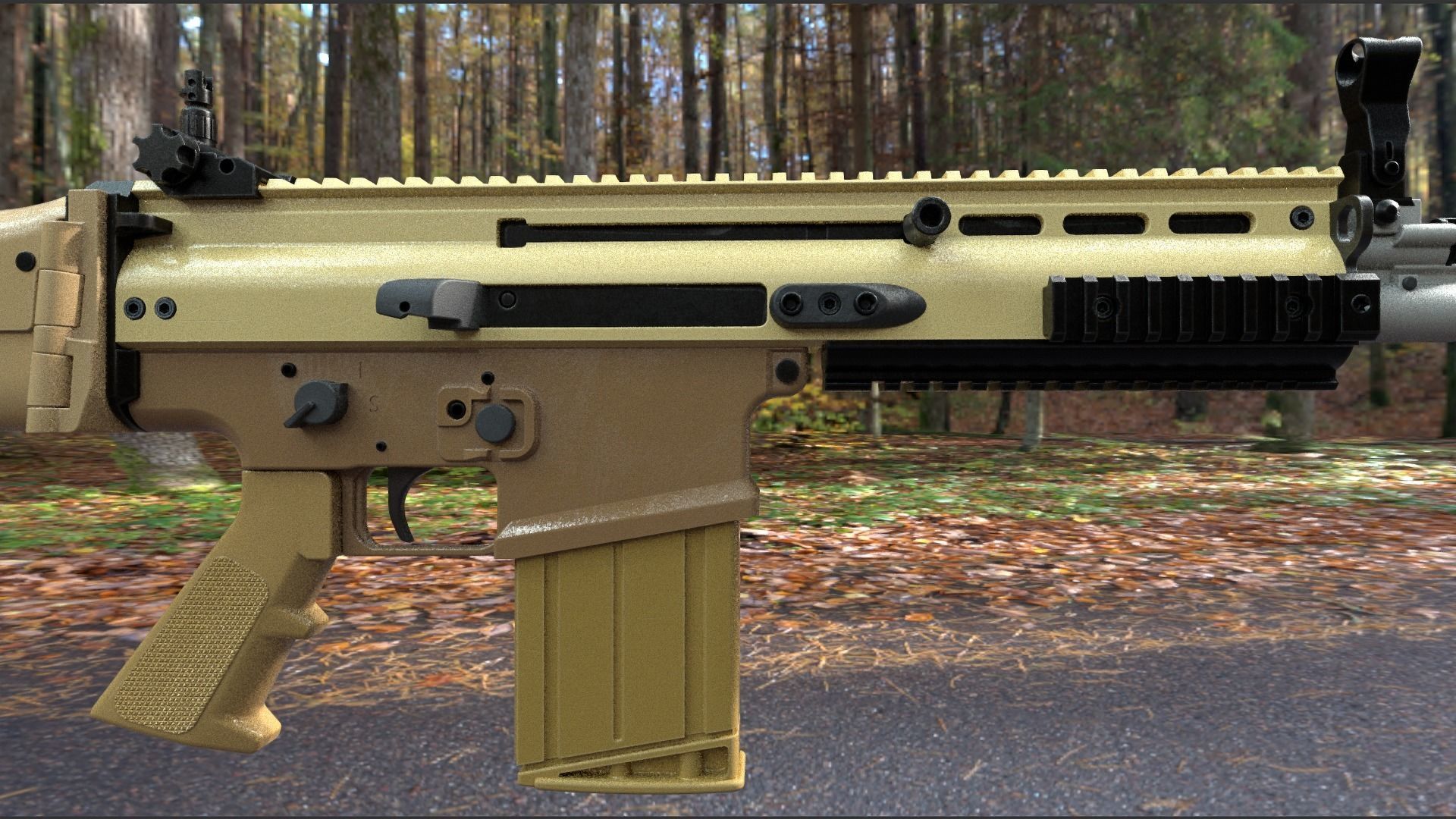 FN SCAR 17S NRCH 3D model_6