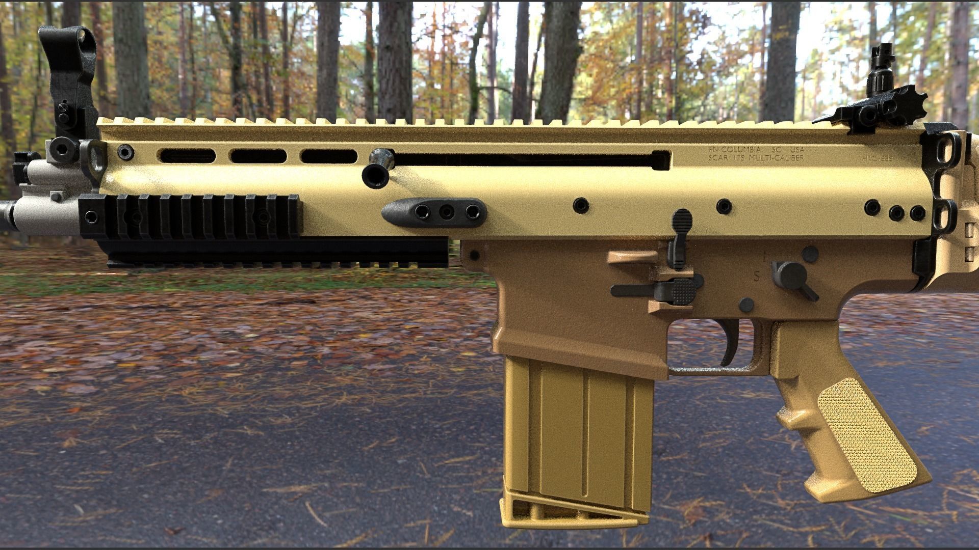 FN SCAR 17S NRCH 3D model_7