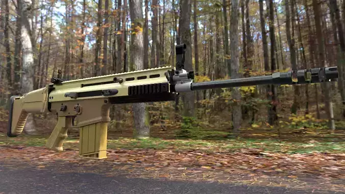 FN SCAR 17S NRCH 3D model