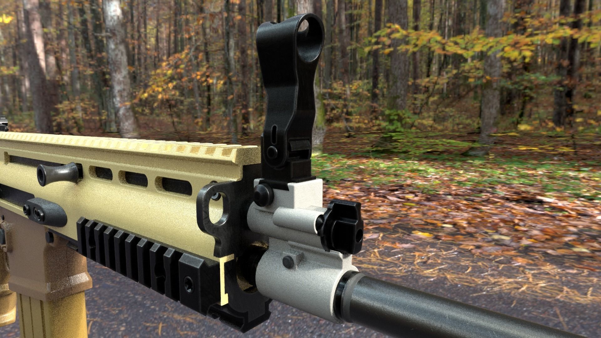 FN SCAR 17S NRCH 3D model_23