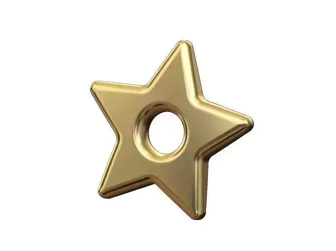Puffy star charm 