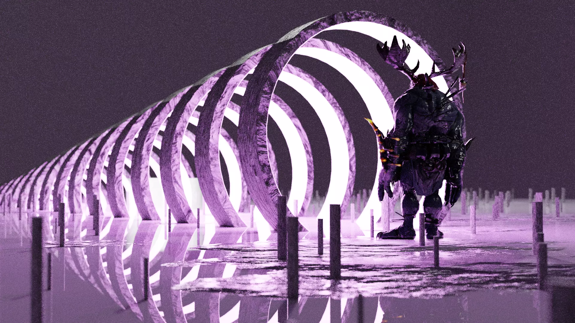 Multiverse creature Low-poly 3D model