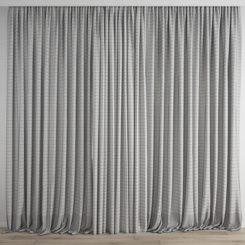 Curtain 387 3D model_4