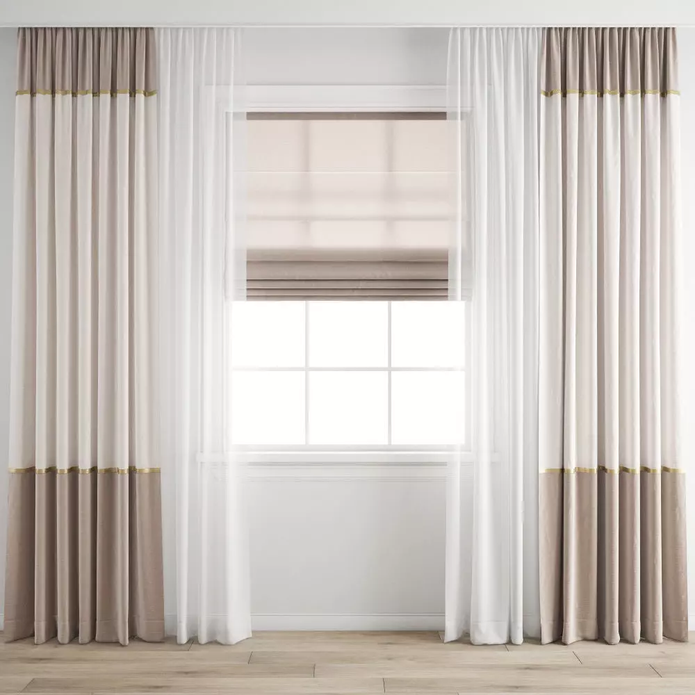 Curtain 389 3D model_0