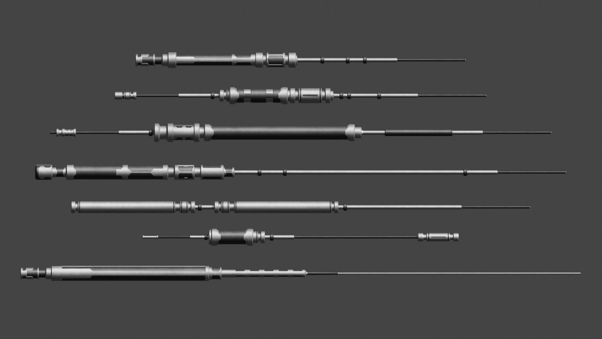 Scifi Antenna Collection 3D model_3