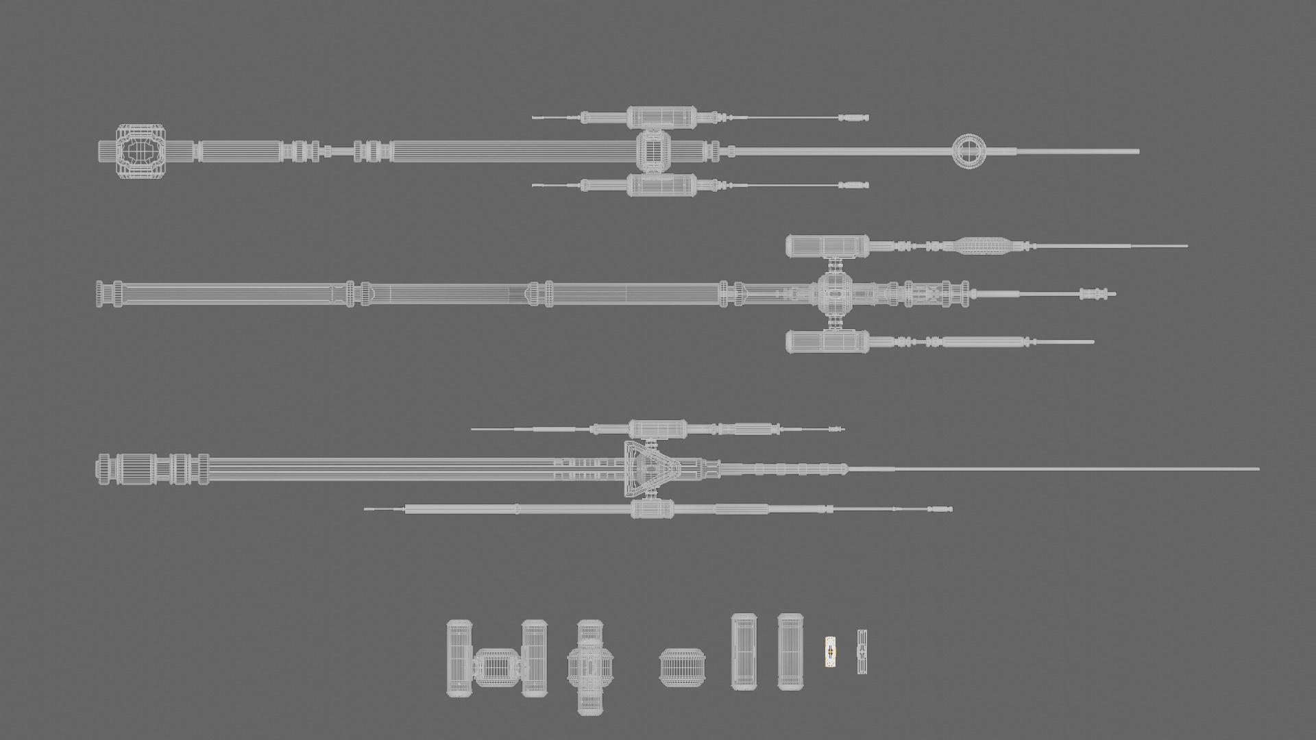 Scifi Antenna Collection 3D model_6